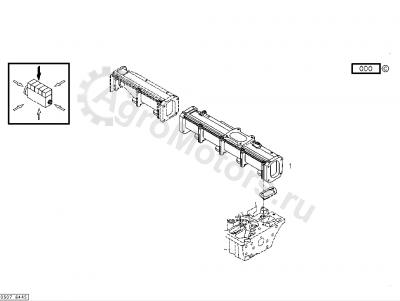 04284318 Коллектор впускной Вид 2 04284318 Коллектор впускной Вид 2