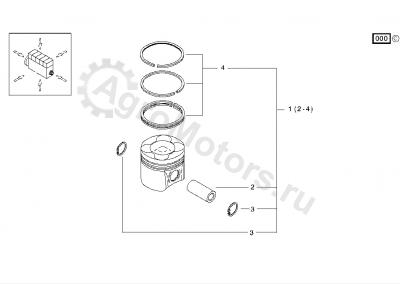 04501385 Поршень Вид 1 04501385 Поршень Вид 1