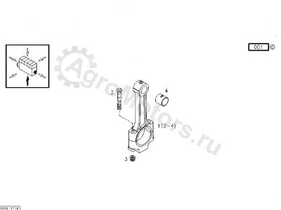 04170393 Втулка шатуна Вид 1
