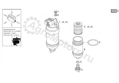 02113159 Топливный фильтр Вид 2 02113159 Топливный фильтр Вид 2