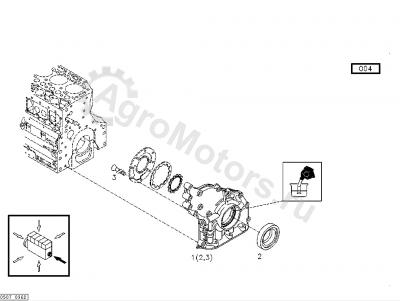04907772 Сальник коленвала передний Вид 2