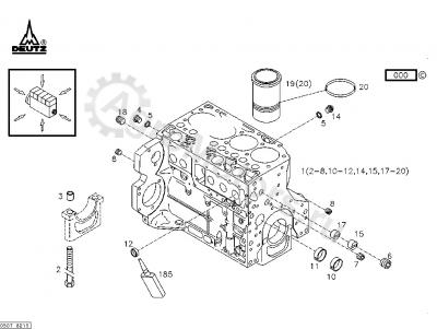 04282827 Блок двигателя Вид 1