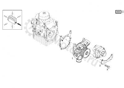 04906168 Насос водяной Вид 1 04906168 Насос водяной Вид 1