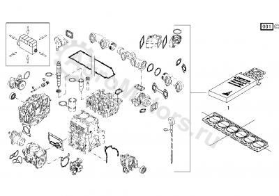 02931818 Комплект прокладок двигателя Вид 1 02931818 Комплект прокладок двигателя Вид 1