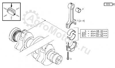 02931473 Вкладыш шатунный ORIGINAL DEUTZ AG Вид 2