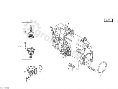 04238003 Насос топливный Вид 2 04238003 Насос топливный Вид 2