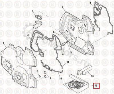 1824984C92 Набор прокладок передней крышки Вид 2 1824984C92 Набор прокладок передней крышки Вид 2