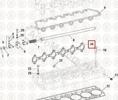 NAV1825436C1 Прокладка выхл. коллектора Вид 2 NAV1825436C1 Прокладка выхл. коллектора Вид 2