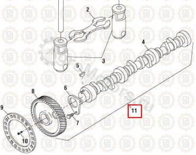 1830613C93 Распредвал Вид 2 1830613C93 Распредвал Вид 2