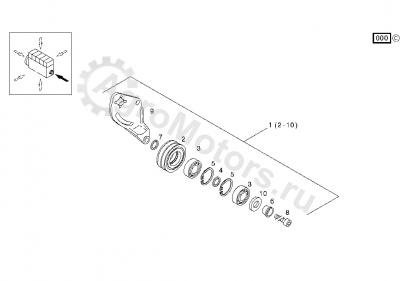 04299965 Натяжитель ремня Вид 1 04299965 Натяжитель ремня Вид 1
