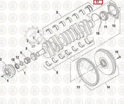 1841139C93 Корпус заднего уплотнения Вид 2 1841139C93 Корпус заднего уплотнения Вид 2