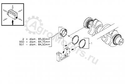 02931532 Вкладыш коренной Вид 2
