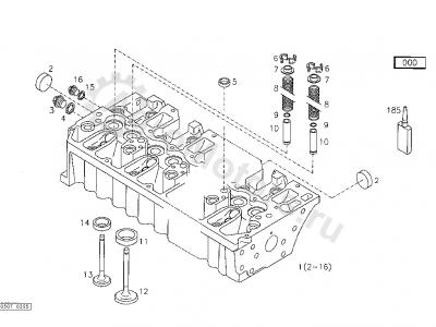 04252443 Седло выпускного клапана Вид 2 04252443 Седло выпускного клапана Вид 2