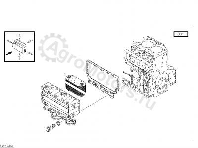 04288126 Радиатор масляный Вид 2