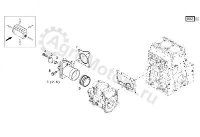 04904812 Прокладка патрубка ОЖ Вид 1
