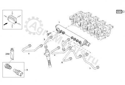 04904941 Трубка высокого давления Вид 1 04904941 Трубка высокого давления Вид 1