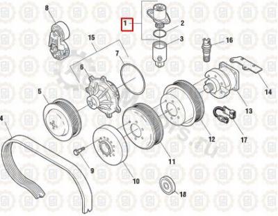 1830256C93 Термостат Вид 1 1830256C93 Термостат Вид 1