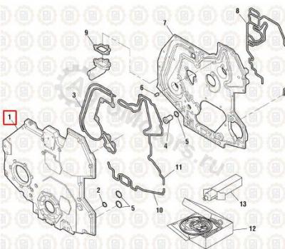 NAV1820465C4 Крышка двигателя Вид 1