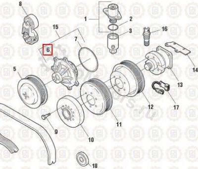 NAV1833766C91 Водяной насос Вид 1