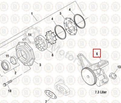 NAV1805398C94 Насос масляный Вид 1 NAV1805398C94 Насос масляный Вид 1