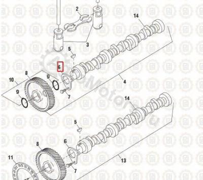 NAV1817545C1 Вкладыш распредвала Вид 1