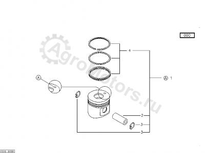 04270698 Комплект поршневых колец Вид 1 04270698 Комплект поршневых колец Вид 1