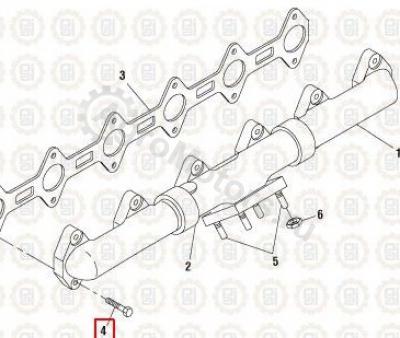 NAV1817830C1 Болт выпускного коллектора Вид 1 NAV1817830C1 Болт выпускного коллектора Вид 1