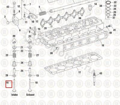 NAV1826471C1 Клапан впускной Вид 1