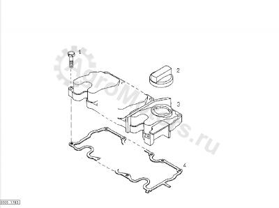 01179630 Крышка масло-заливной горловины Вид 2