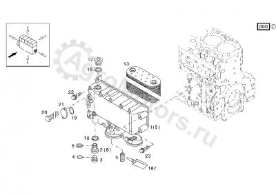04290781 Корпус маслоохладителя Вид 2