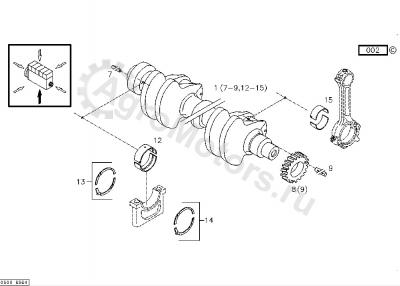 02235189 Вкладыш коренной Вид 1