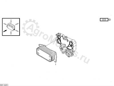 04912103 Радиатор масляный Вид 2