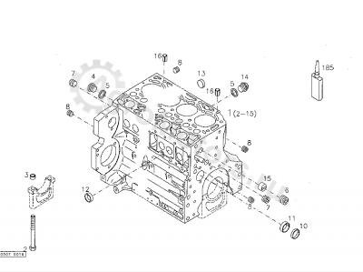01148032 Заглушка блока цилиндров Вид 1 01148032 Заглушка блока цилиндров Вид 1