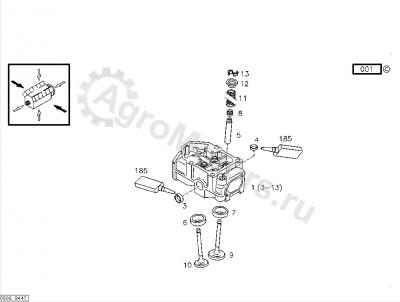 01148031 Заглушка головки блока двигателя Вид 1 01148031 Заглушка головки блока двигателя Вид 1