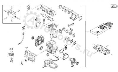 02937628 Набор прокладок Вид 1 02937628 Набор прокладок Вид 1