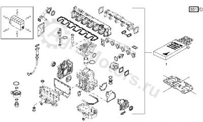 02937629 Комплект прокладок Вид 2 02937629 Комплект прокладок Вид 2