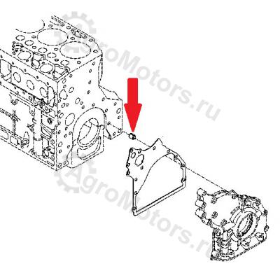 01181406 Втулка направляющая маслянного насоса Вид 2