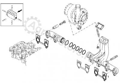 04904705 Прокладка выпускного коллектора Вид 2