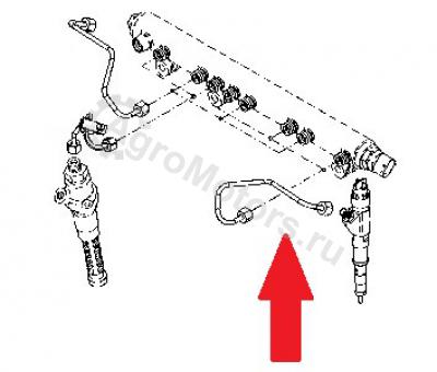04501718 Трубка Высокого Давления Вид 2