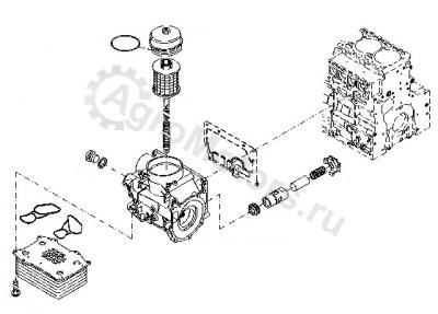 04905483 Масляный охладитель Вид 2 04905483 Масляный охладитель Вид 2