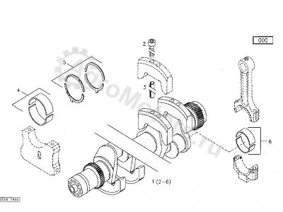 02931286AG Вкладыш коренной STD DEUTZ AG ORIGINAL Вид 1