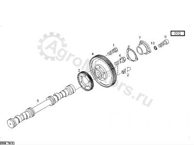 04220257 Прокладка Вид 1 04220257 Прокладка Вид 1