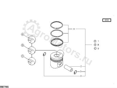04179446 Комплект поршневых колец Вид 2