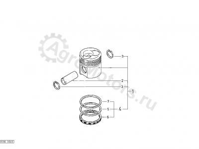 04156566 Комплект поршневых колец Вид 1