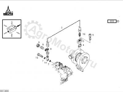 04262898 Фланец смазки турбины Вид 1