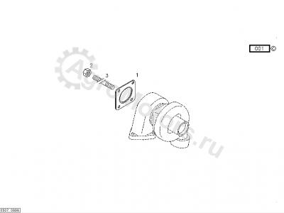 04283300 Прокладка турбины Вид 2