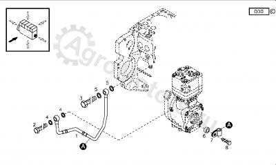 04283231 Трубка подачи масла Вид 2 04283231 Трубка подачи масла Вид 2