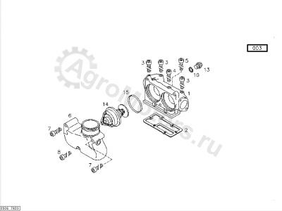 01151507 Болт выпускного патрубка Вид 1 01151507 Болт выпускного патрубка Вид 1