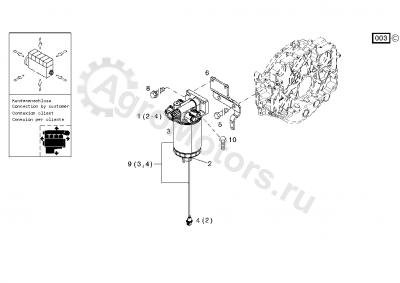 04504438 ORIGINAL DEUTZ Фильтр топливный Вид 2