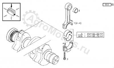 02931409 Вкладыш шатунный Вид 2